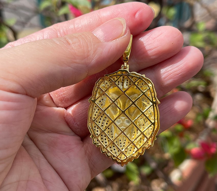 Gold Plated Silver Back